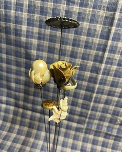 Antique Ladies Hat Pin Lot, Shell, Rose, Metal, Lucite, USA 