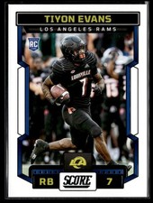 2023 Score Tiyon Evans Rookie Los Angeles Rams #336