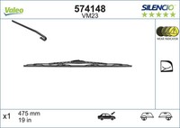 Valeo 574148 Scheibenwischer FüR Vw Audi Seat Skoda Fiat CitroËN Mitsubishi