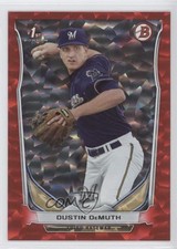 2014 Bowman Draft Red Ice 61/150 Dustin DeMuth #DP125 0b3