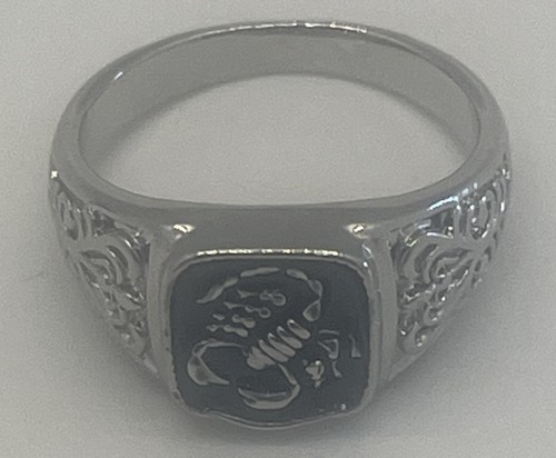 Anello Scorpione Gotico Argento Misura 10 - Foto 3 di 10