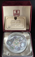 Edinburgh Crystal Limited Edition Glass Paperweight Floral Garden  144/500