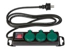 PARKSIDE Steckdosenleiste 3fach Mehrfachsteckdose Outdoor IP44 mit Schalter 2M