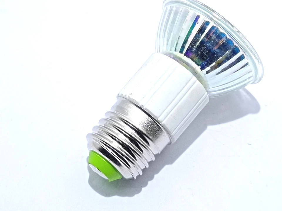 LAMPADINA LED E27 50W FARETTO INCASSO DICROICA 5W 48 SMD 3528 BIANCO CALDO PV - Immagine 4 di 4