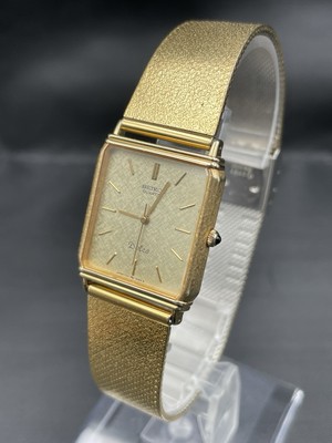 SEIKO ドルチェ Dolce 7731-5230 Near Mint] Vintage SEIKO DOLCE 7731-5230 Gold Band Rectangle