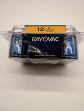 Rayovac High Energy Alkaline 12 Pack, Sealed. Size C