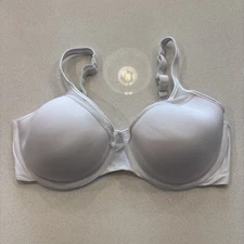 BALI Size 38D Bra White 3439 One Smooth U Ultra Light Underwire