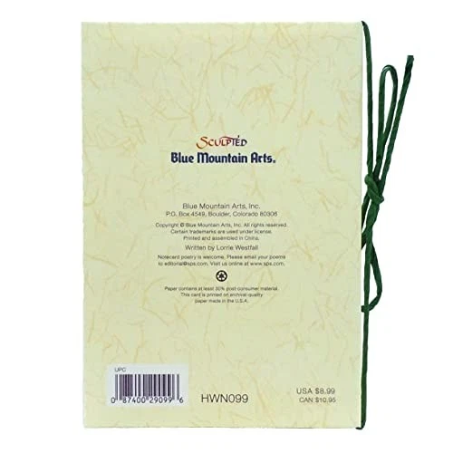 Heartfelt White Flowers Greeting Card For Love And Appreciation Eco Friendly - Image 3 of 4