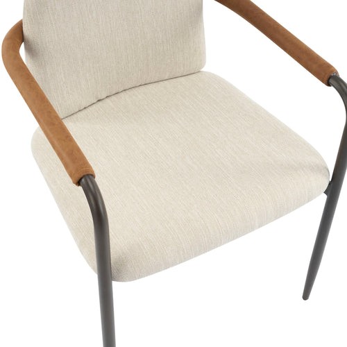Modern Dining Chair Set With Durable Iron Frame And Comfortable Fabric Upholster