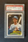 KEN GRIFFEY JR. Mariners 1989 Topps Rookie RC Card #41T - PSA 8 - #V101425D
