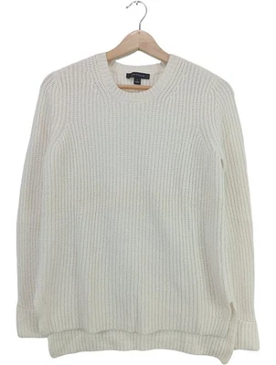 ANN TAYLOR Jersey largo Mujeres Jersey Talla EU 36 blanco puro look casual - Imagen 1 de 4