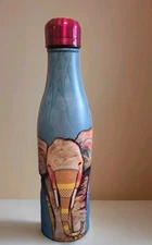 Studio Oh! Elephant Stainless Steel Water Bottle 17oz RARE! OOP! 