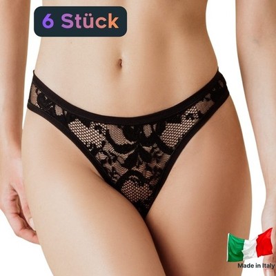 6er Pack Mini Brasil Damen Slip Baumwolle Unterwäsche Slip Frauen Größe XL