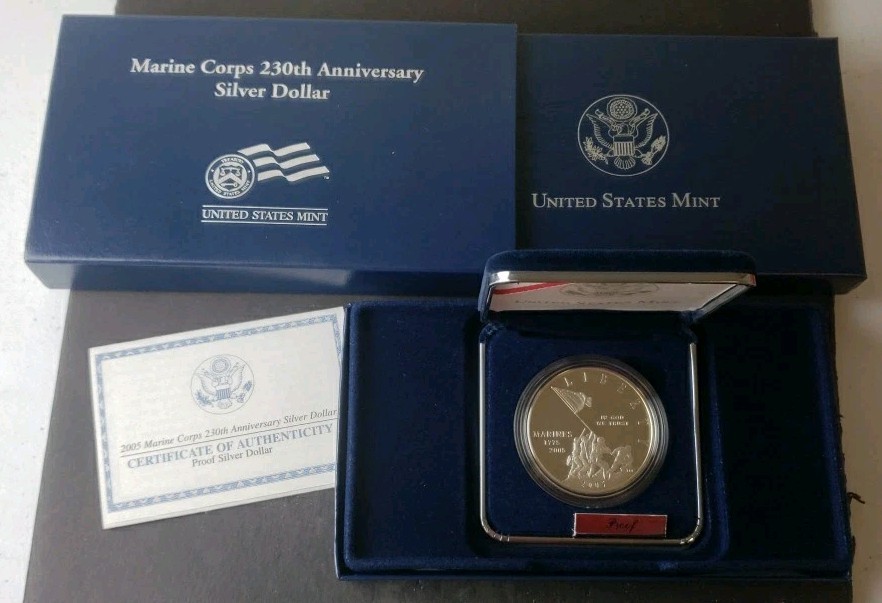 ▲1-1▲united states marine corps 230th 1 Dollar (Marine Corps 230th Anniversary) - United States