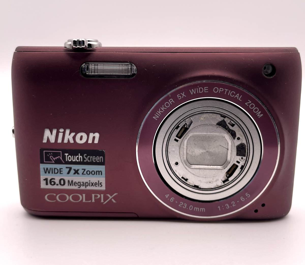 Nikon Coolpix S4100 14.0MP Digital Camera Plum – Body Damaged (For