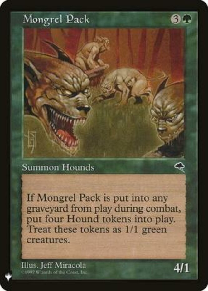 x1 Mongrel Pack - The List R MTG The List M/NM, English