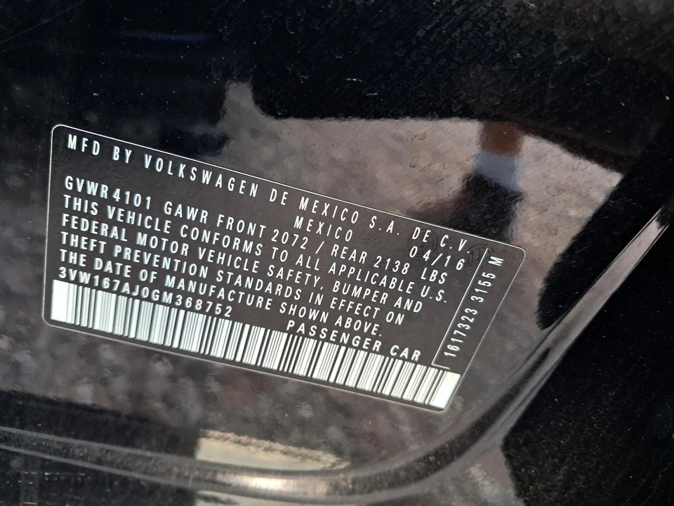 Guantera usada se adapta a: Volkswagen Jetta 2016 grado A Foto 4 de 4