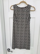 Tommy Hilfiger Sleeveless Dress 6P New w/o Tags Leaf Pattern Navy Background