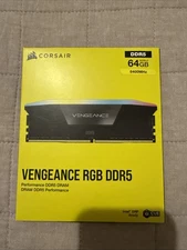 CORSAIR VENGEANCE RGB DDR5 RAM 64GB (2x32GB) 6400MHz C32 UDIMM
