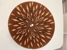 Vintage 16 Inch African Handwoven Botswana Harvest Basket