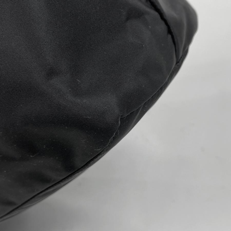 PRADA Tote Bag Handbag Shoulder Bag Nylon Patent Leather Black #BS1756 thumbnail 3