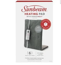 Sunbeam XL Heating Pad Back Neck Shoulder Pain Relief Auto Shut Off - NEW