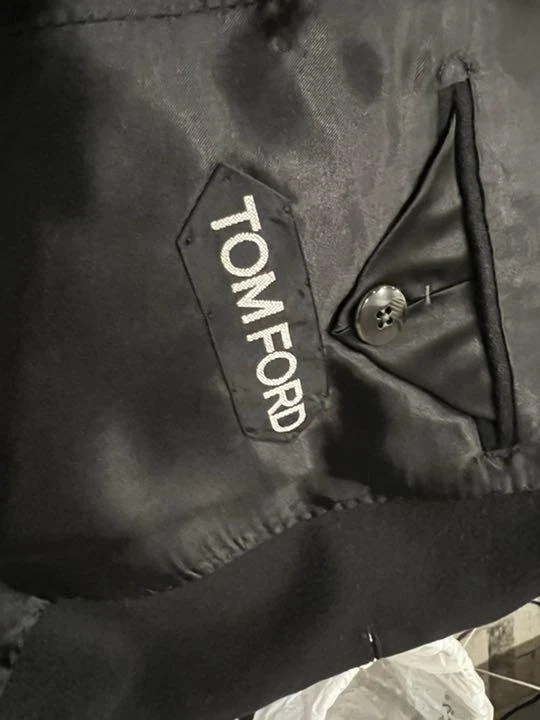 Tom Ford Chester Abrigo Largo Negro Foto 3 de 4