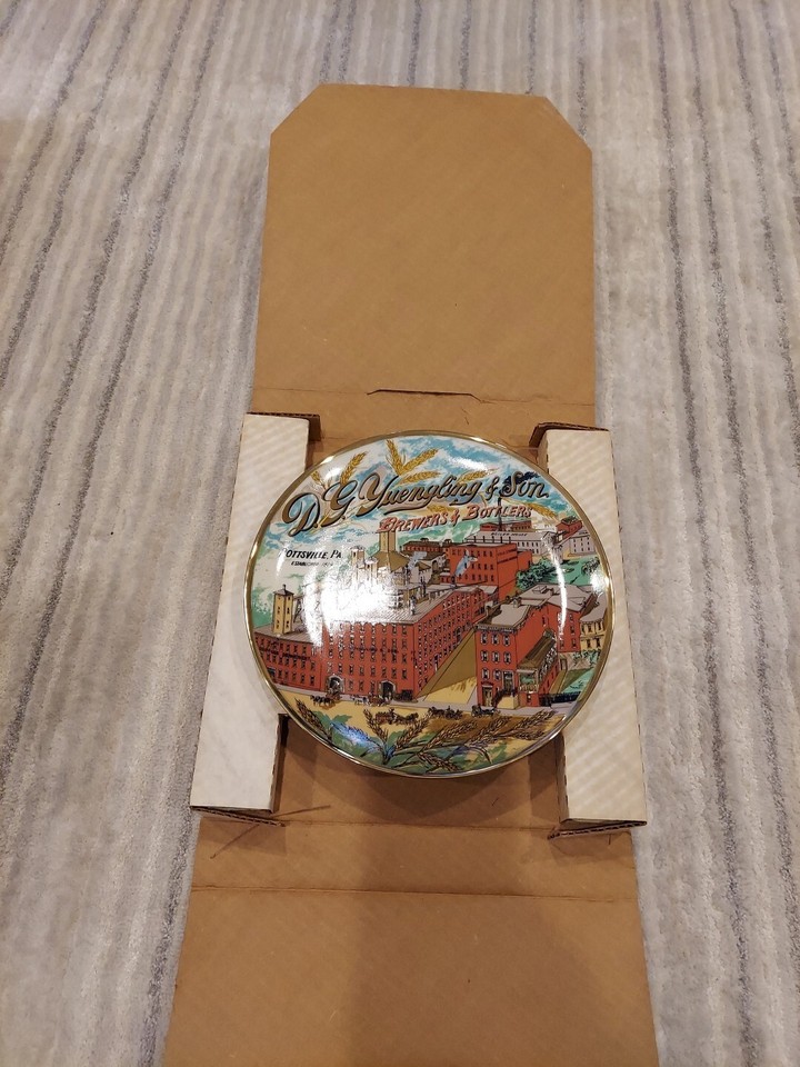 1989 D G Yuengling & Son Brewery 160th Anniversary Plate 000595 With