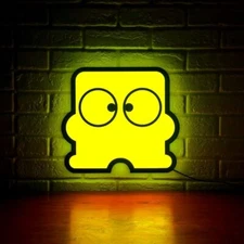 Diskun Famicom Disk System 3D Printed LED Lightbox Sign | Wall Art | fan cave