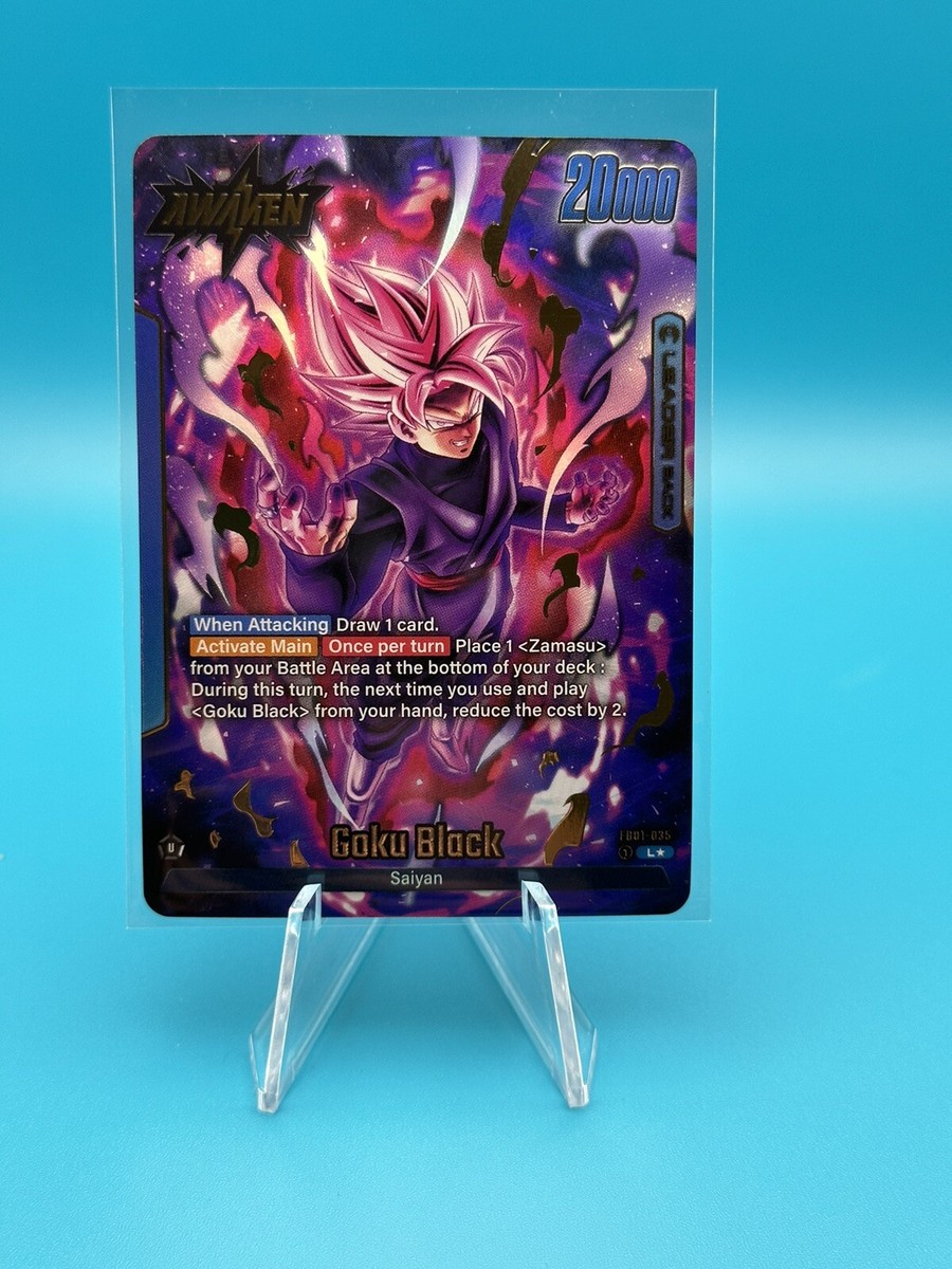 ✨Goku Black Leader Alt Art Secret Rare FB01-035 Dragon Ball ✨Goku Black Leader Alt Art Secret Rare FB01-035 Dragon Ball
