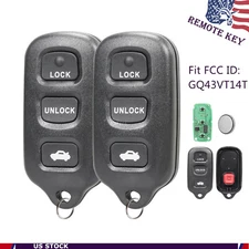2 Replacement for 2002 2003 2004 2005 2006 Toyota Camry Remote Control Key Fob