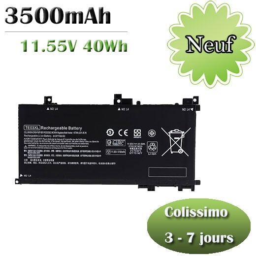 Batterie HP Notebook 17-by1020nf originale 11.4V 3500mAh HT03XL