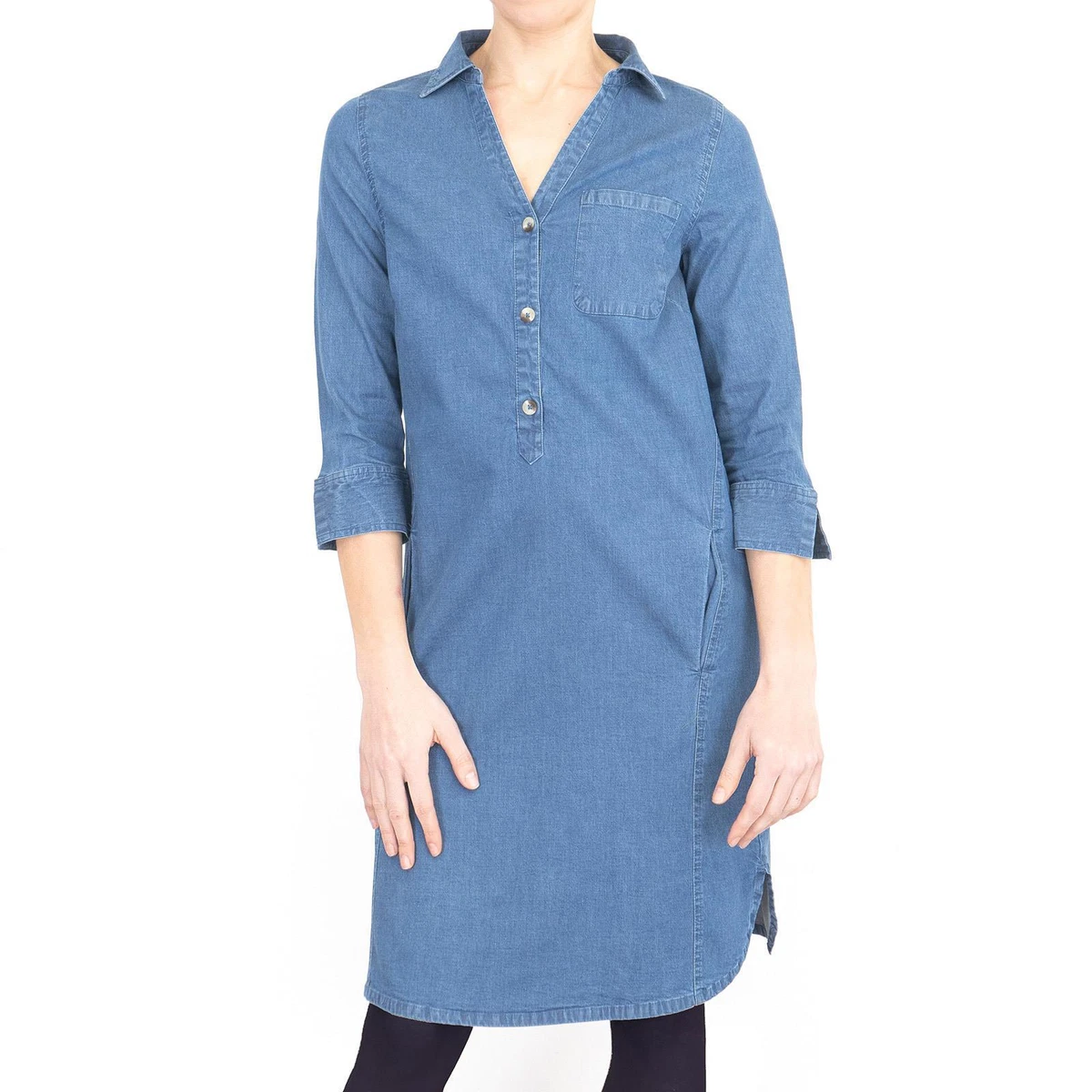 luvamia Women's Casual Denim Shirt Dress Short Sleeves Tie Waist Button  Down Jean Tunic Dress Blue Dress Blue Tides Size XS (Size 0- Size 2) at  Amazon Women's Clothing store