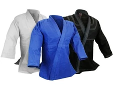 BJJ Jiu Jitsu Gi Jacket Top Only, 100% cotton Preshrunk, Single weave One Piece