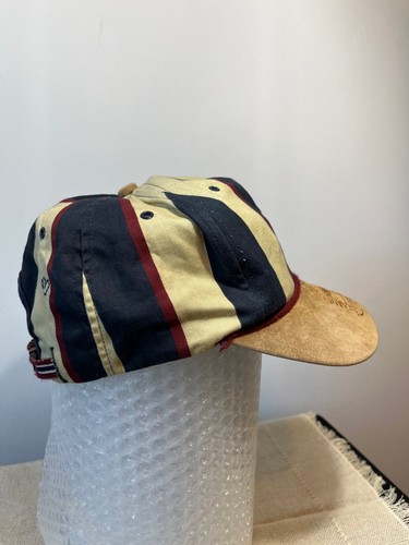 Vintage MWG Canadian Striped Baseball Cap - Suede Brim - Classic Heritage Style - Picture 8 of 21