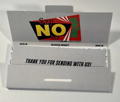 #ad #ad 🚨FULL SEND NELK BOYS “Say No to Drugs” Ultra Thin Rolling Papers Gray NEW $4.00