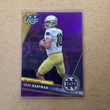 2023 Bowman Chrome U Sam Hartman /399 Notre Dame Fighting Irish B-8