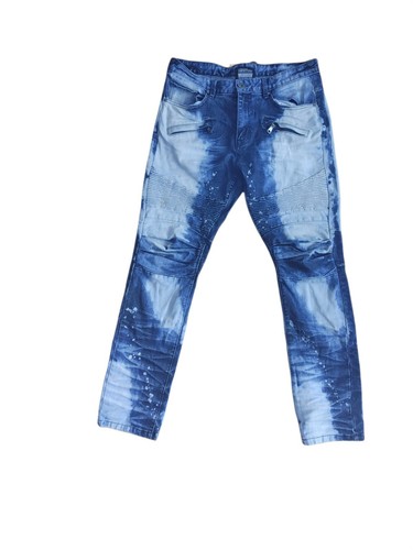 SMOKE RISE Distressed Mens Jeans Size 