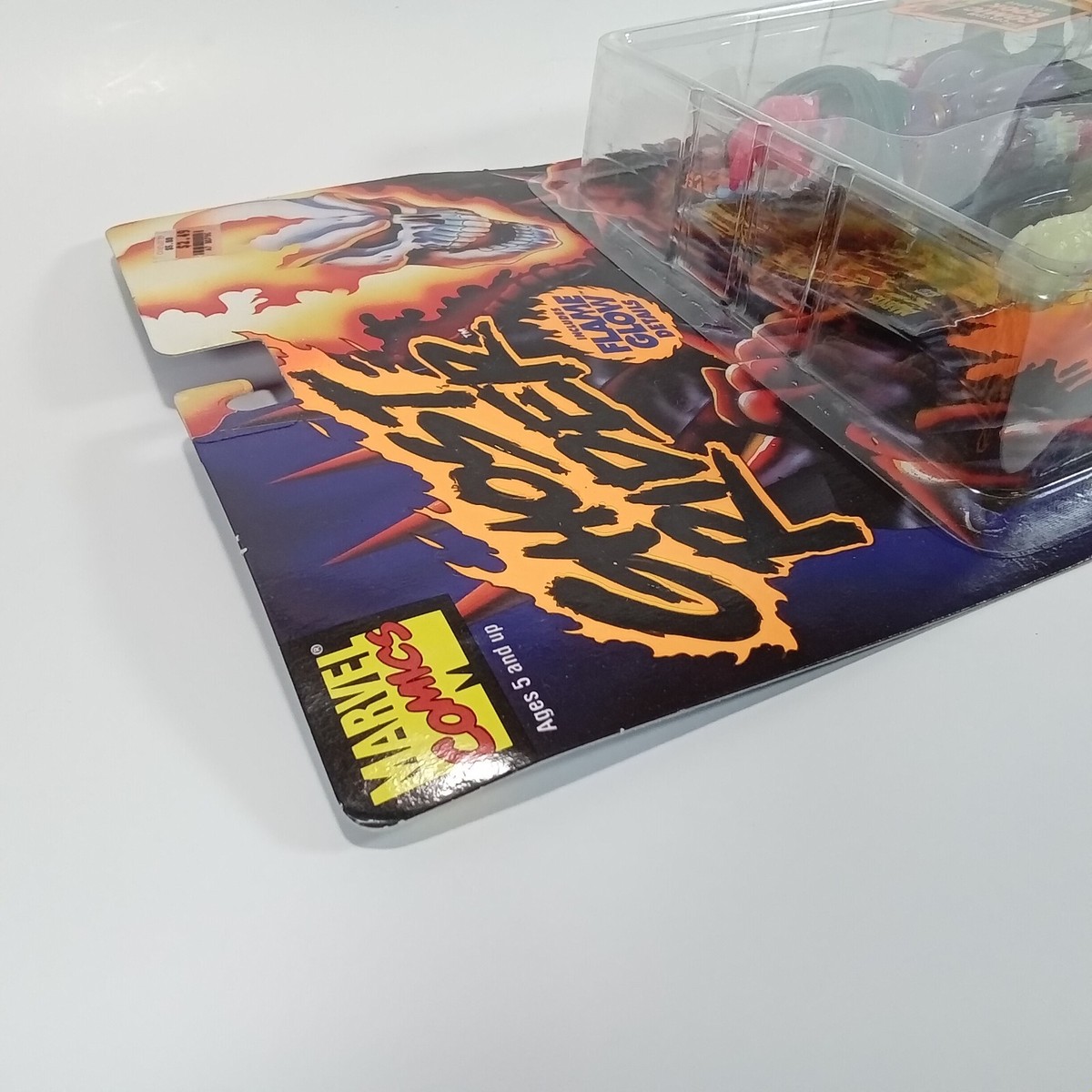 A5 Ghost Rider Zarathos Figure Flame Glow Details ToyBiz
