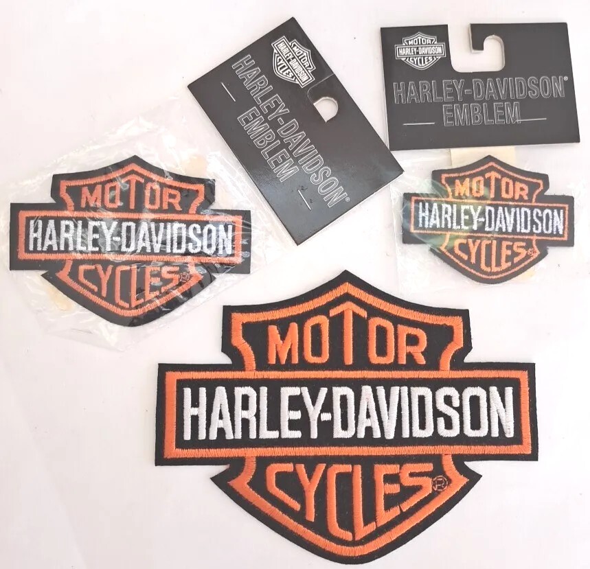Harley-Davidson Motorcycle Patches Bar Shield Embroidered Global