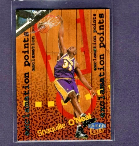 1998-99 FLEER ULTRA EXCLAMATION POINTS #4 SHAQUILLE O'NEAL RARE OFF GRADE GOOD