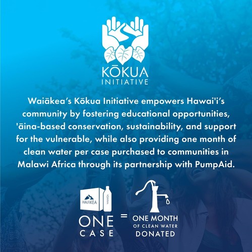 Waiakea Hawaiian Volcanic Water, Naturally Alkaline,Recycled Bottle, 1L -12 pack - Picture 5 of 6