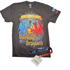 2023 Universal Studios Halloween Horror Nights Dueling Dragons UOAP Shirt XL