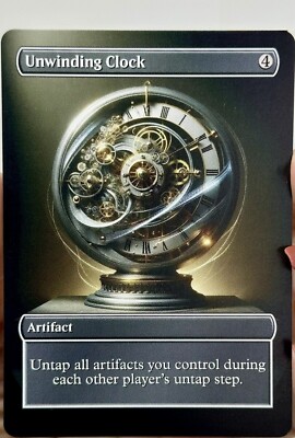 Unwinding Clock Proxy Card with Custom designed art