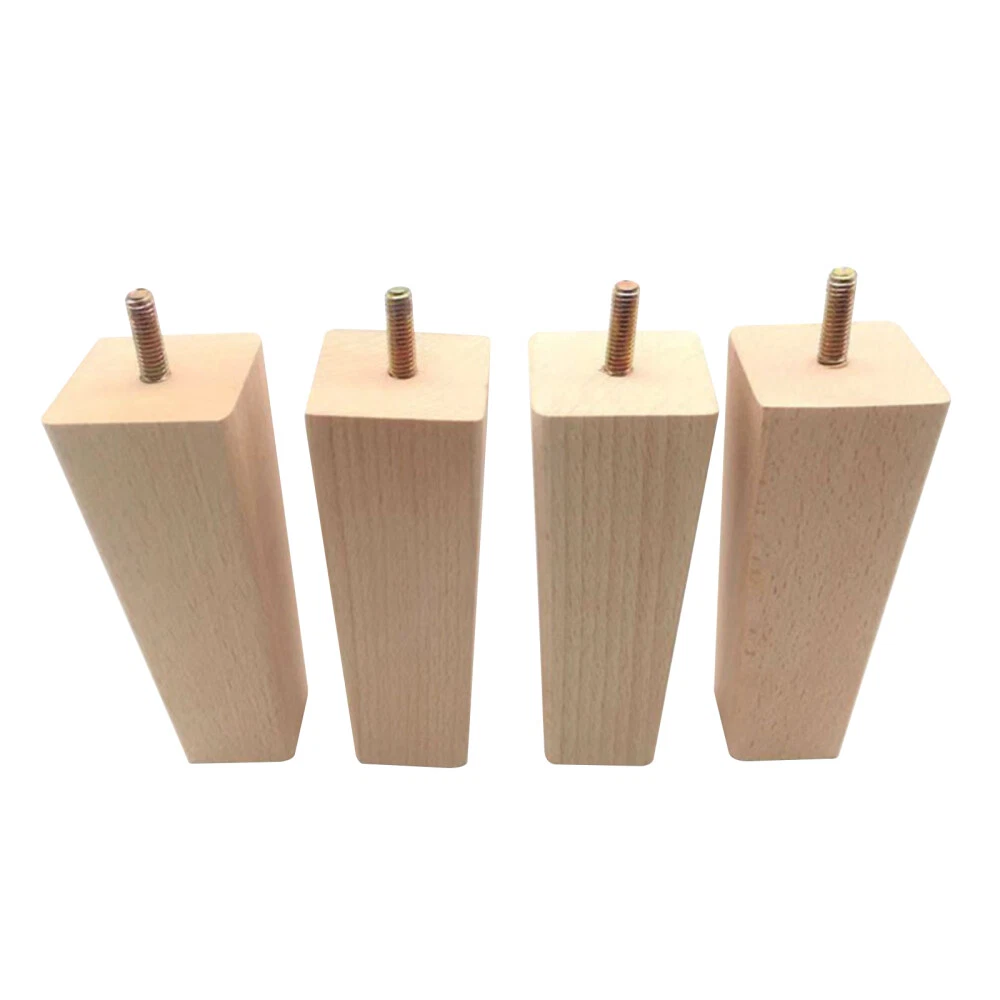 4 Pcs Decorative Furniture Leg Wooden Coffee Table Feet Sofa Legs