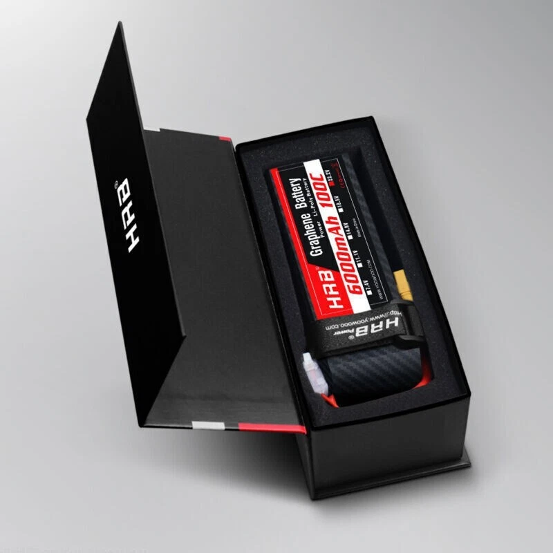 2x Graphene HRB 6s 22.2V 6000mAh XT90S Lipo Battery for RC Helicopter Airplane - Bild 3 von 4