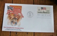 RONALD REAGAN PRESIDENTIAL INAUGURATION FLAG 1985 FLEETWOOD CACHET FDC VF UNADDR