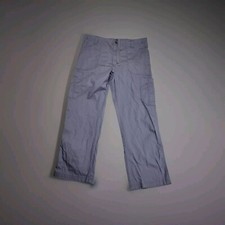 Carhartt Cargo Pants Men's Size Large Gray Lightweight Drawstring Rip stop