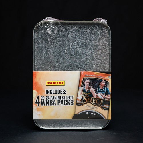 2023-24 Panini WNBA Caitlin Clark *SEALED* Tin - BLUE - 4 WNBA Select Packs - Picture 2 of 4