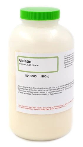 Lab-Grade Gelatin Powder, 500g - The Curated Chemical Collection